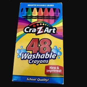 Washable Classic Crayons Cra-Z-Art , Assorted Colors, Pack Of 48 Crayons